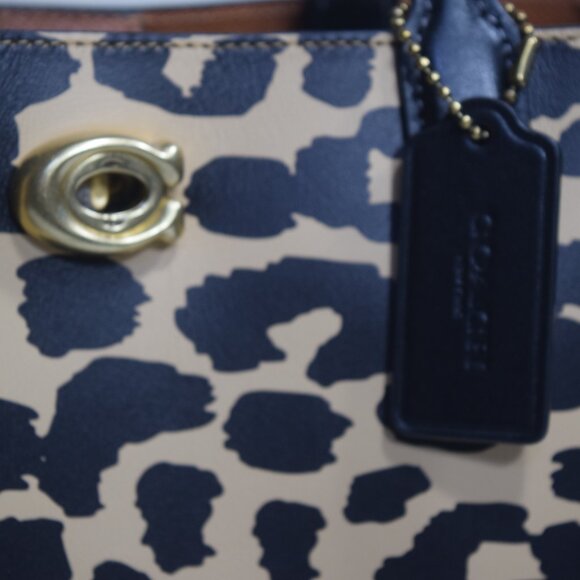 Coach Leopard Willow Tote 24 - Picture 4 of 12